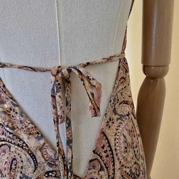 Lara Ethnics Long Backless Multistyle Paisley Dress - Picture 9 of 16